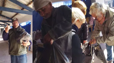 El Movimiento Evita de José C. Paz entregó alimentos a jubilados y cuestionó al municipio