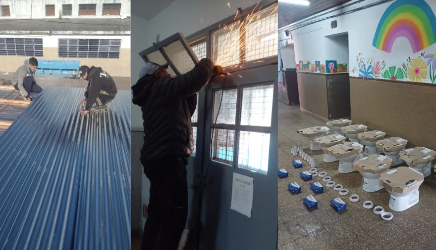 Obras de mejora en escuelas y jardines de José C. Paz